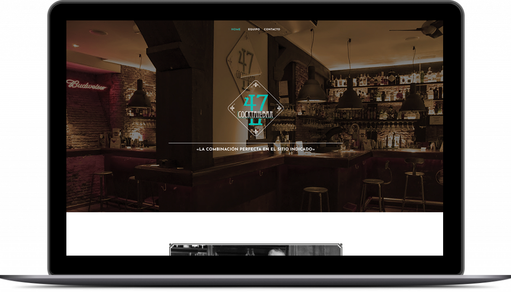 Grupo Dream Diseño web 47 cocktail bar